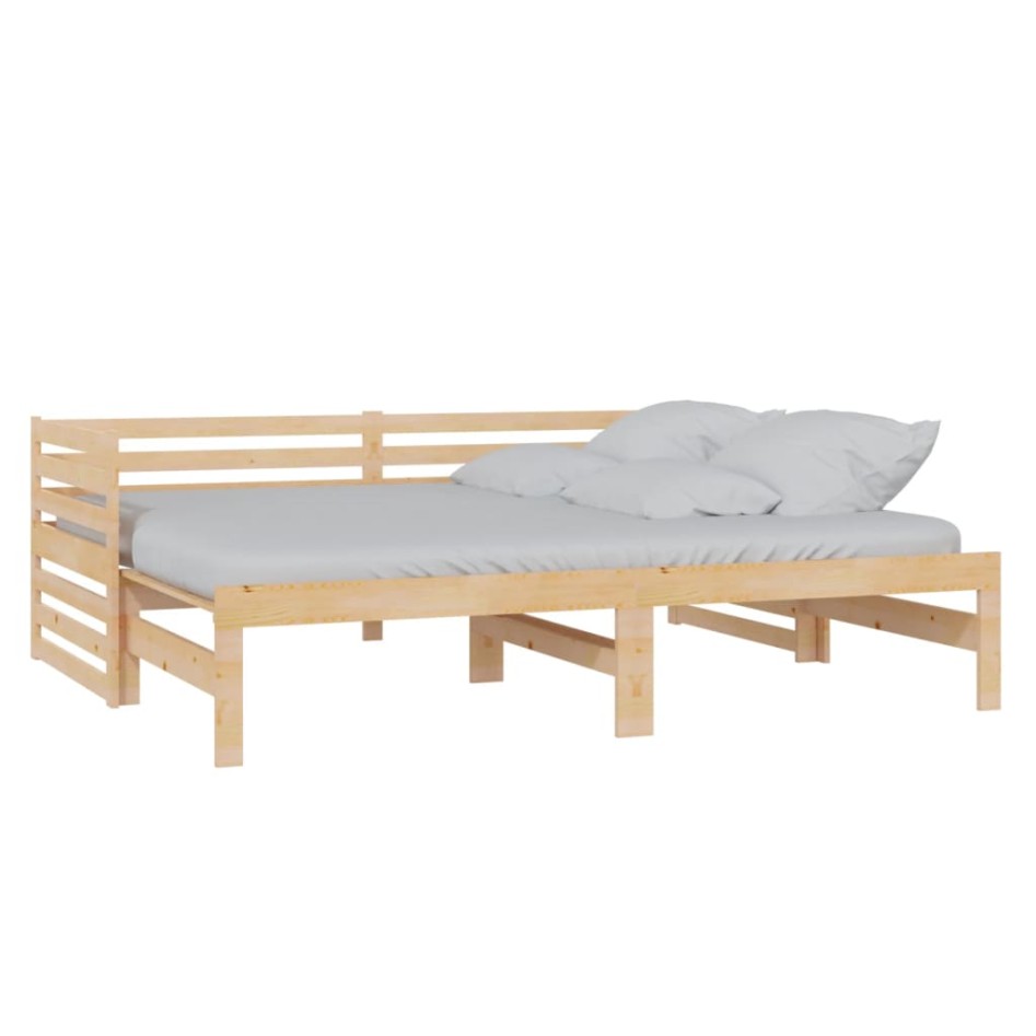 Sofá cama extraíble madera maciza de pino 2x(90x200)