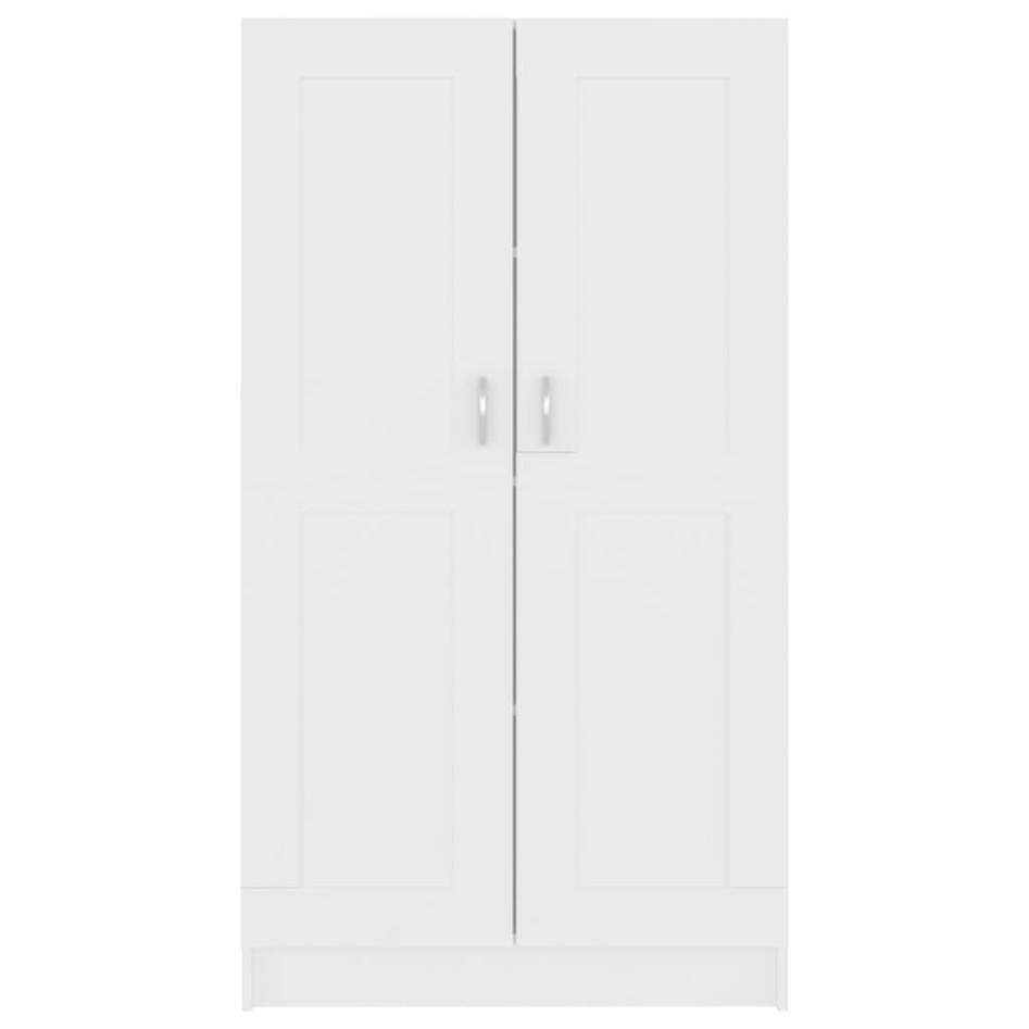 Librería madera de ingeniería blanco 82,5x30,5x150