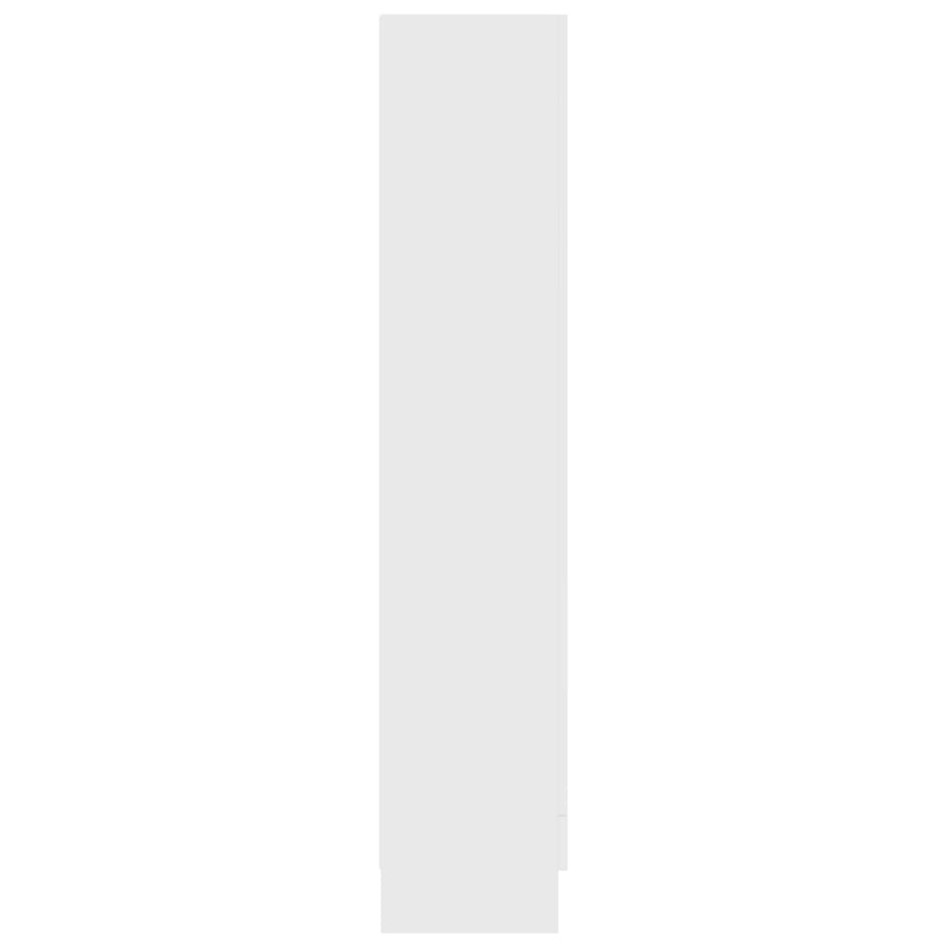 Librería madera de ingeniería blanco 82,5x30,5x150