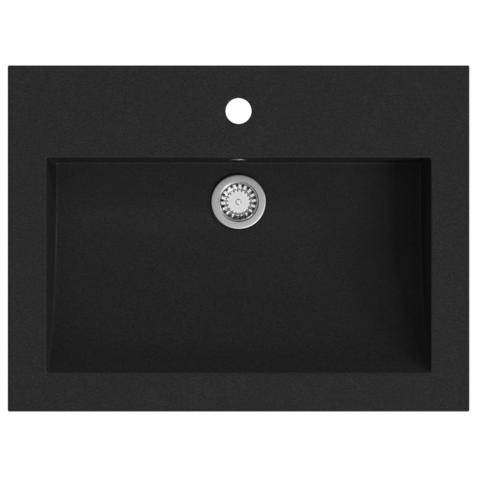 Lavabo de granito negro 600x450x120