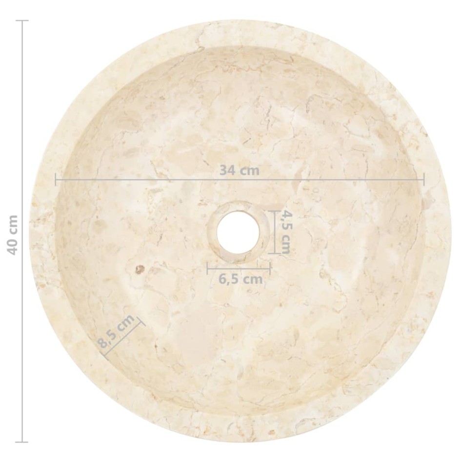 Lavabo 40x12 cm mármol color