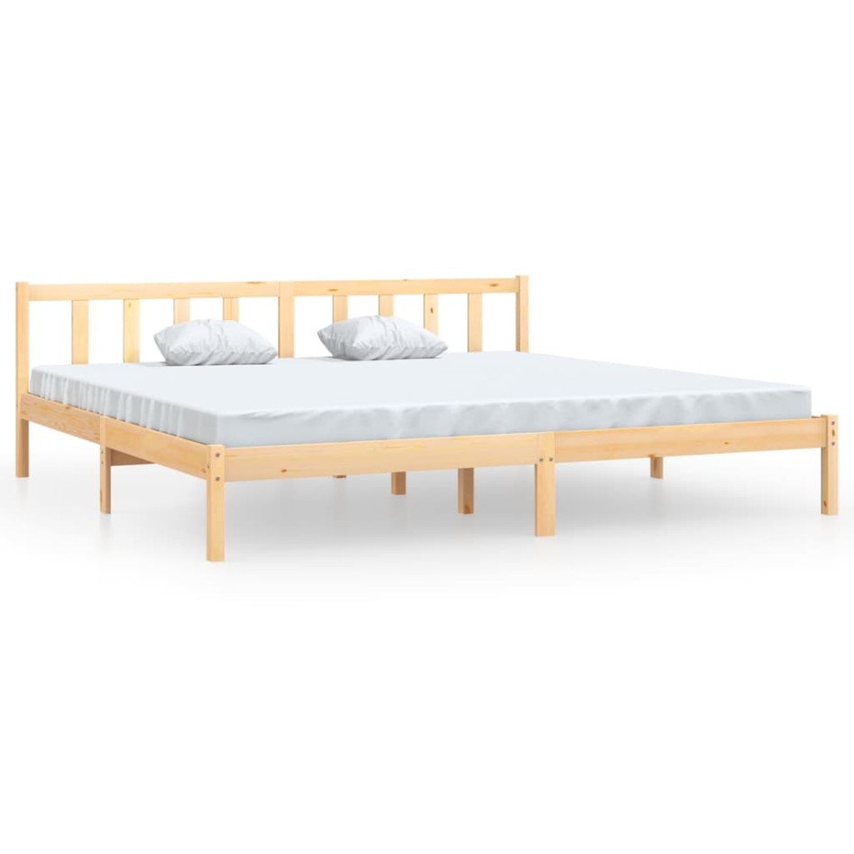 Estructura de cama madera maciza de pino 180x200