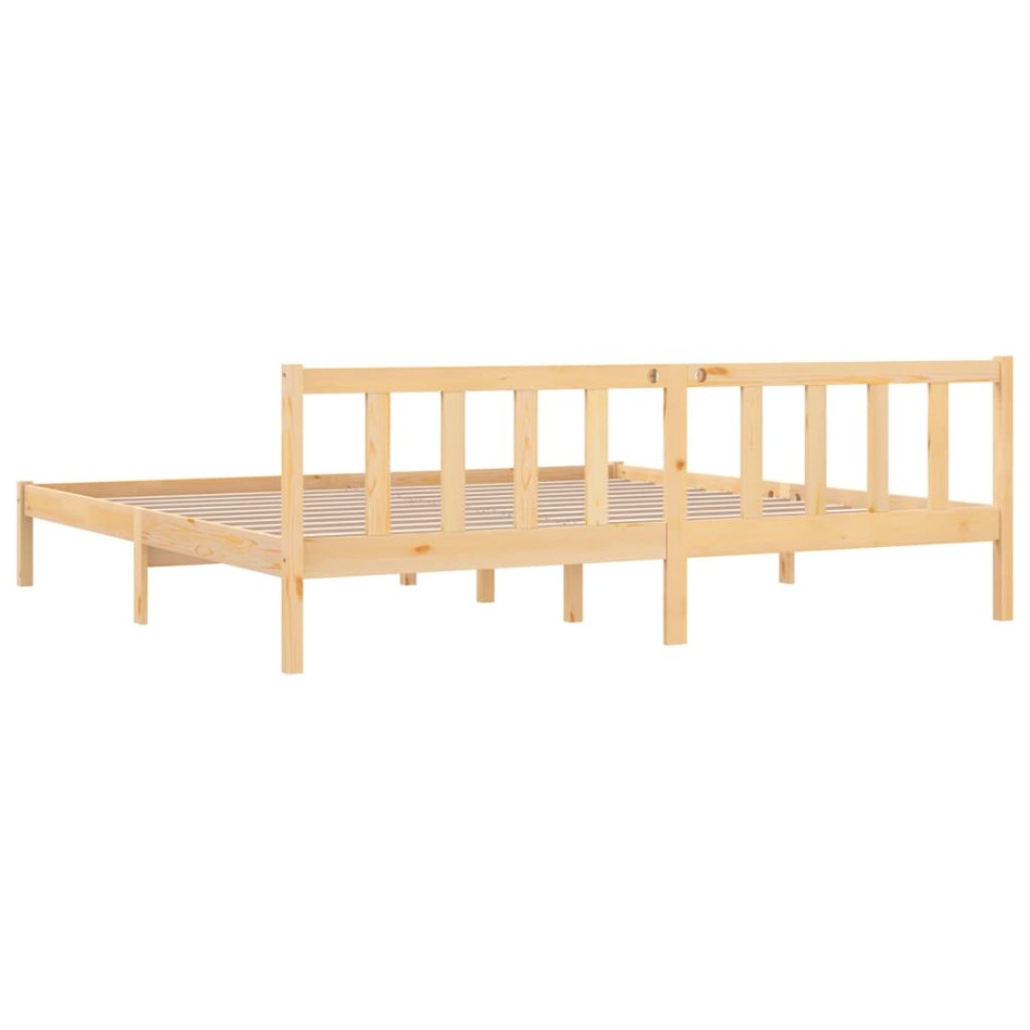 Estructura de cama madera maciza de pino 180x200