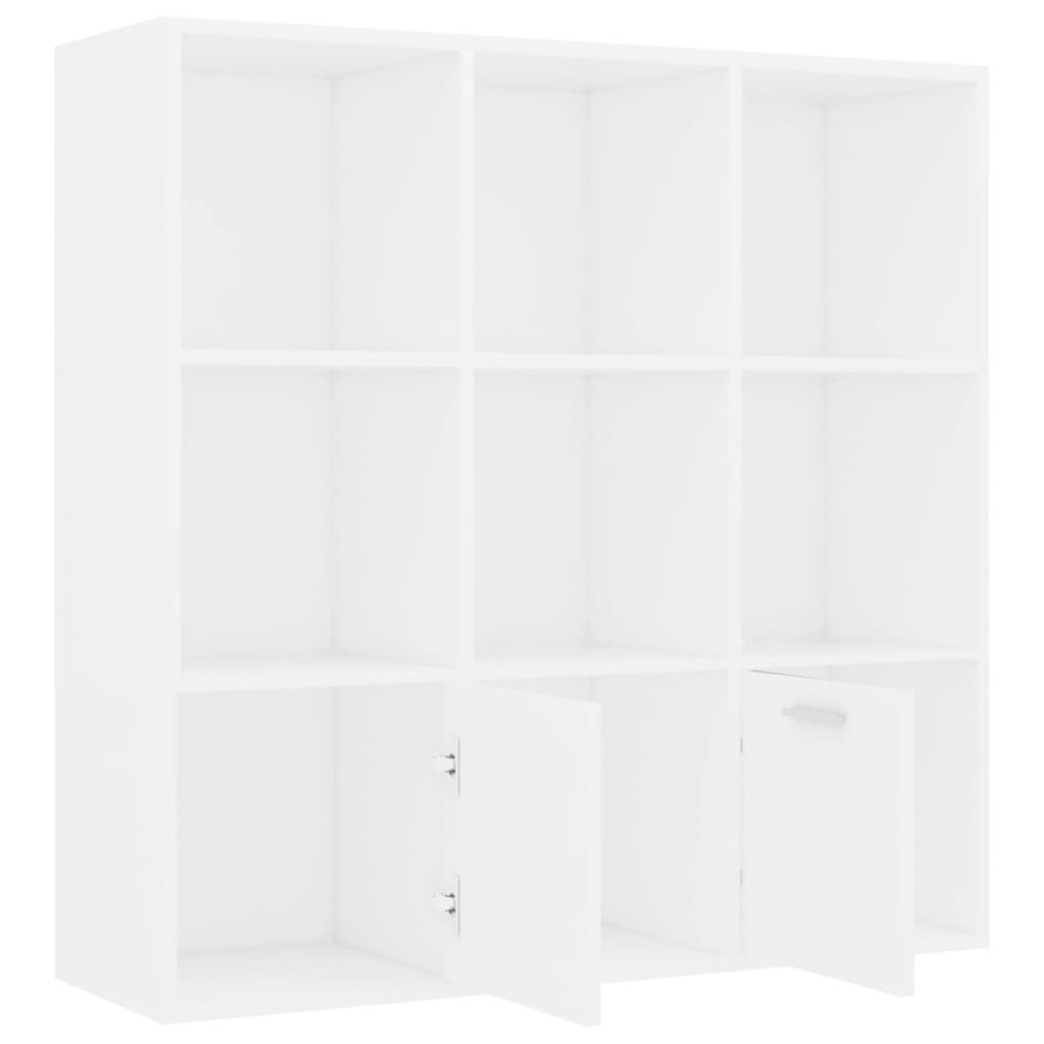 Estantería de madera contrachapada blanco 98x30x98