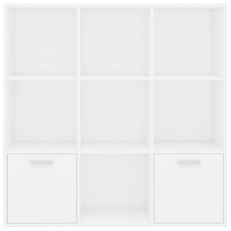 Estantería de madera contrachapada blanco 98x30x98