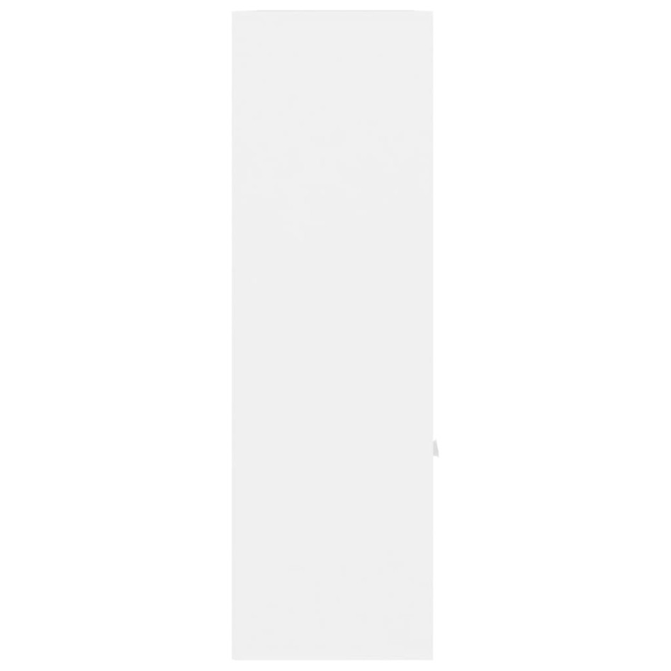 Estantería de madera contrachapada blanco 98x30x98