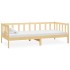 Sofá cama con colchón madera de pino maciza 90x200