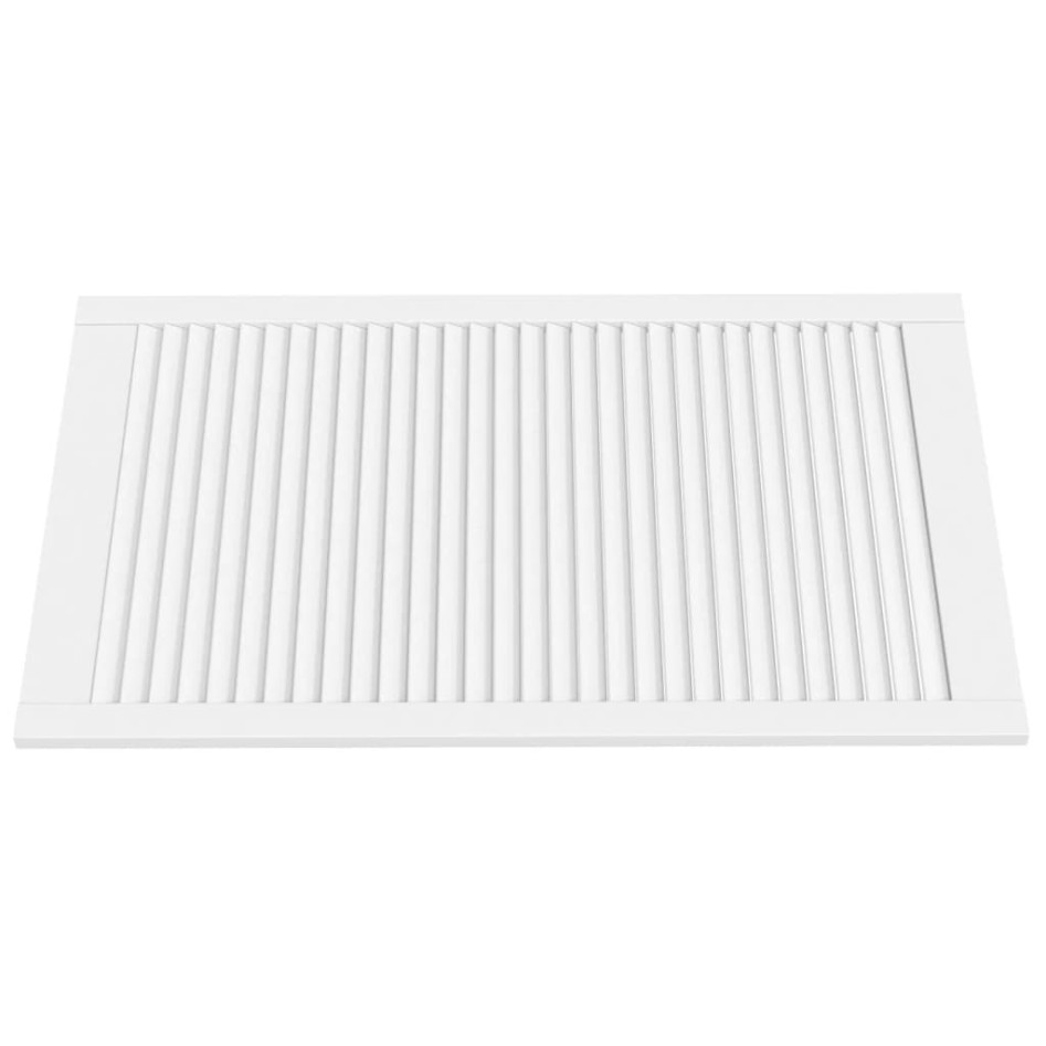 Puerta de armario lamas 4 uds madera pino blanco 99,3x59,4