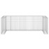 Muro gaviones para contenedor basura galvanizado 325x100x110