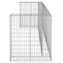 Muro gaviones para contenedor basura galvanizado 325x100x110
