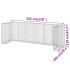 Muro gaviones para contenedor basura galvanizado 325x100x110