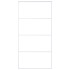 Puerta corredera ESG vidrio y aluminio blanca 102,5x205