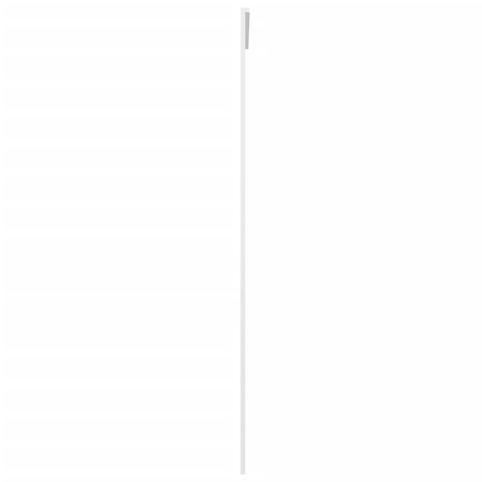 Puerta corredera ESG vidrio y aluminio blanca 90x205