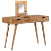 Mesa tocador con espejo madera maciza de mango 112x45x76 cm