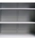 Armario de oficina con 2 puertas acero gris 180