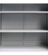 Armario de oficina con estantes acero gris 180