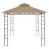 Cenador gris taupé 4x3x2,7 m 160