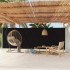 Toldo lateral retráctil de jardín negro 180x600