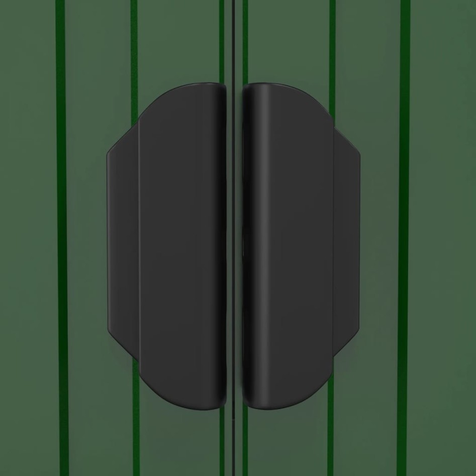 Cobertizo de jardín acero galvanizado verde 192x108x223