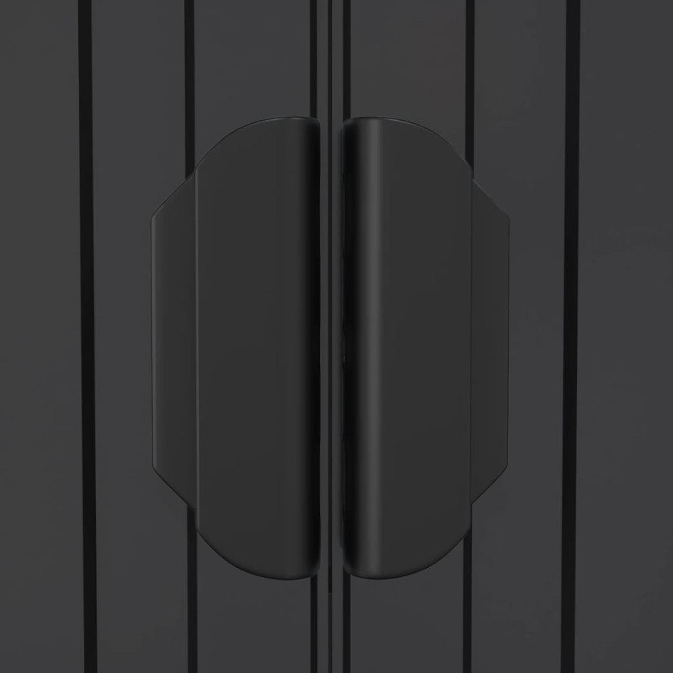 Cobertizo de jardín acero galvanizado antracita 192x108x223