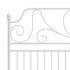 Estructura de cama de metal blanca 200x200