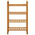 Zapatero con 4 estantes madera maciza de roble 50x27x80
