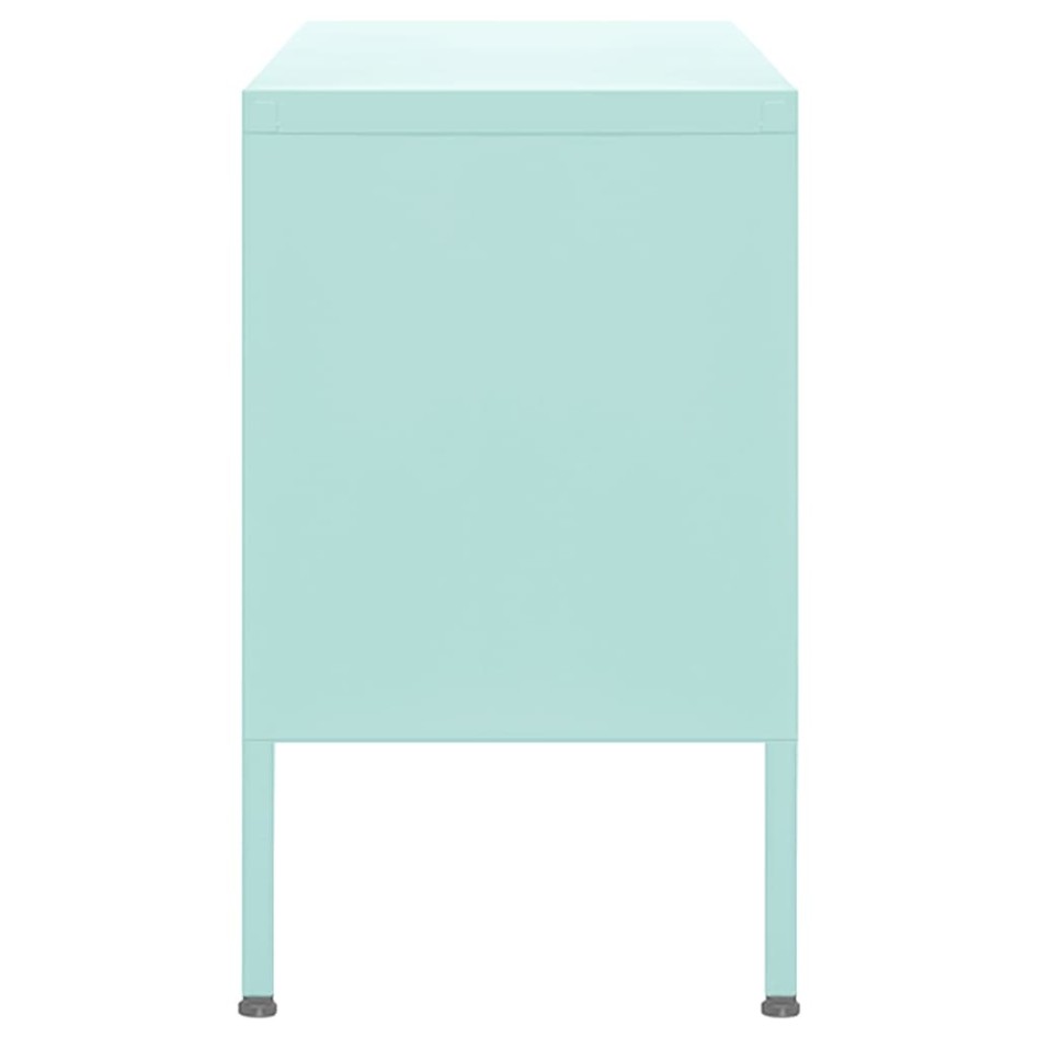 Mueble para TV de acero verde menta 105x35x50