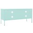 Mueble para TV de acero verde menta 105x35x50