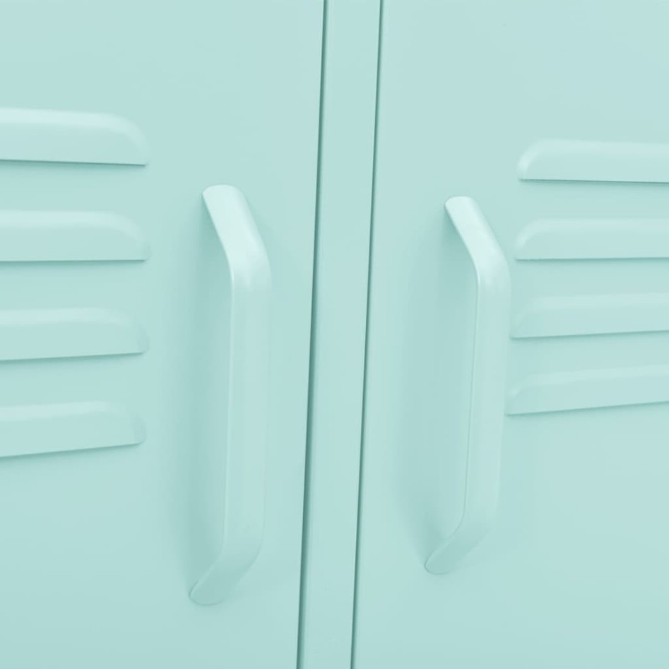 Mueble para TV de acero verde menta 105x35x50