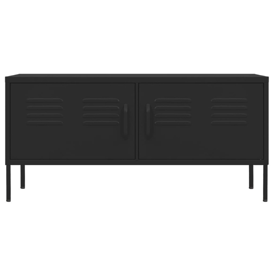 Mueble para TV de acero negro 105x35x50