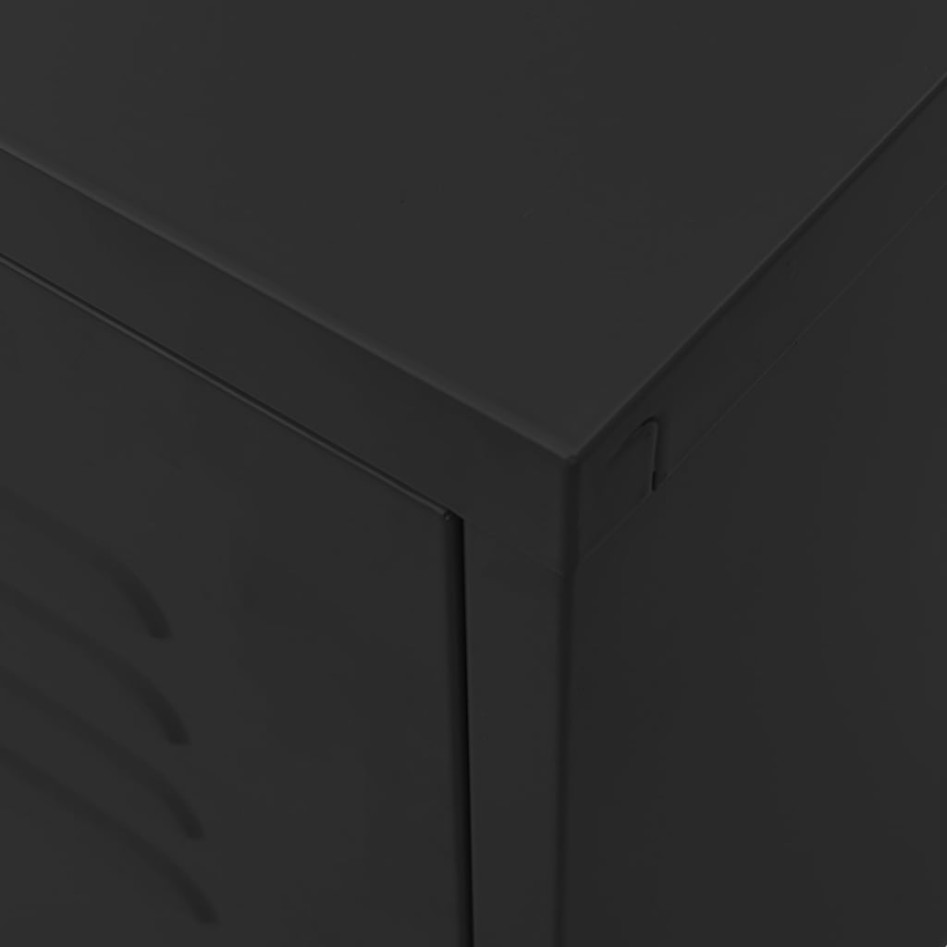 Mueble para TV de acero negro 105x35x50