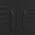 Mueble para TV de acero negro 105x35x50