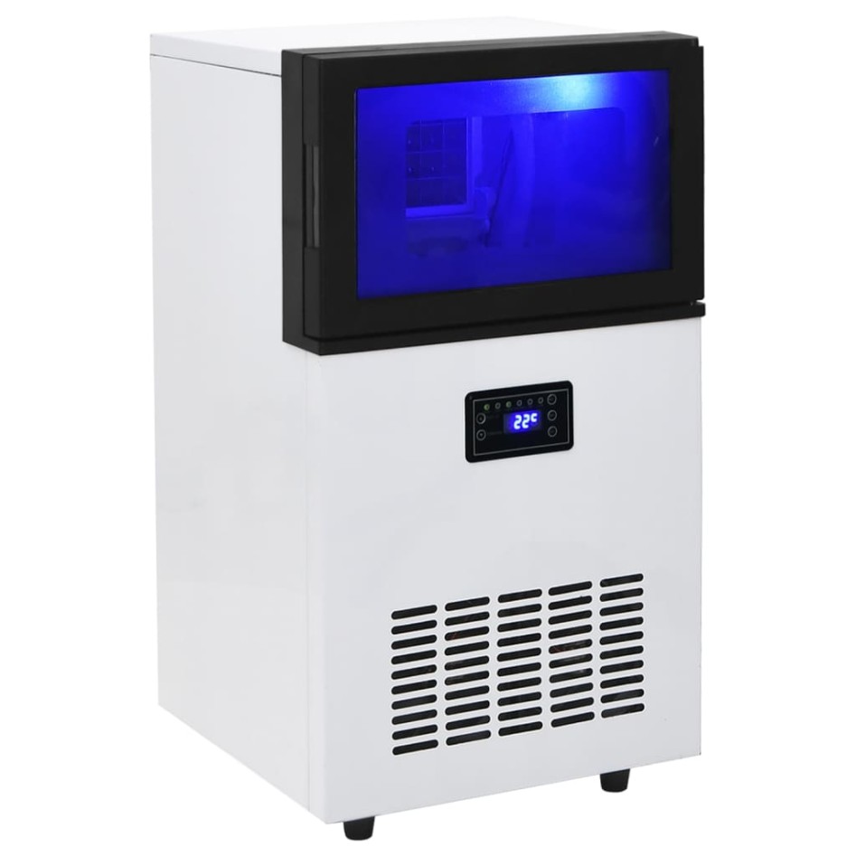 Máquina de hacer cubitos de hielo negra 45 kg/24