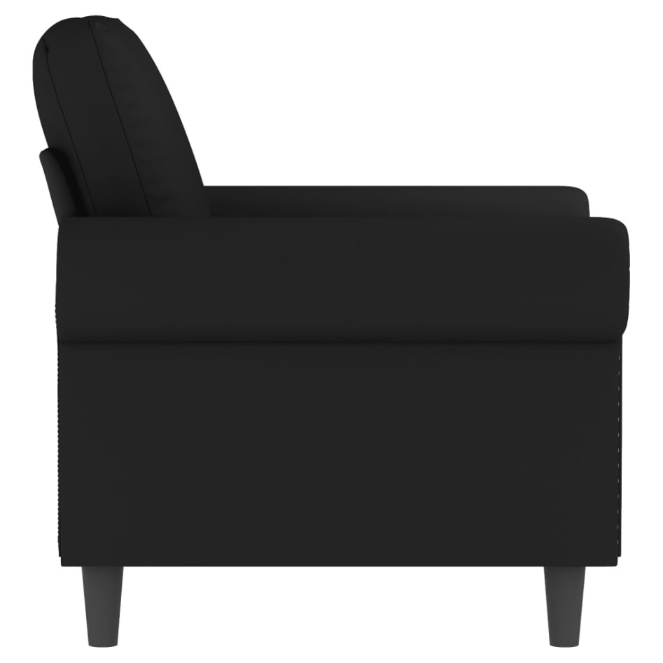 Sillón de terciopelo negro 60