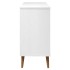 Mesita de noche MOLDE madera maciza de pino blanca 113x40x80