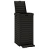 Cubo de basura de exterior polipropileno negro 41x41x86