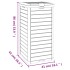 Cubo de basura de exterior polipropileno negro 41x41x86