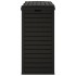 Cubo de basura de exterior polipropileno negro 78x41x86