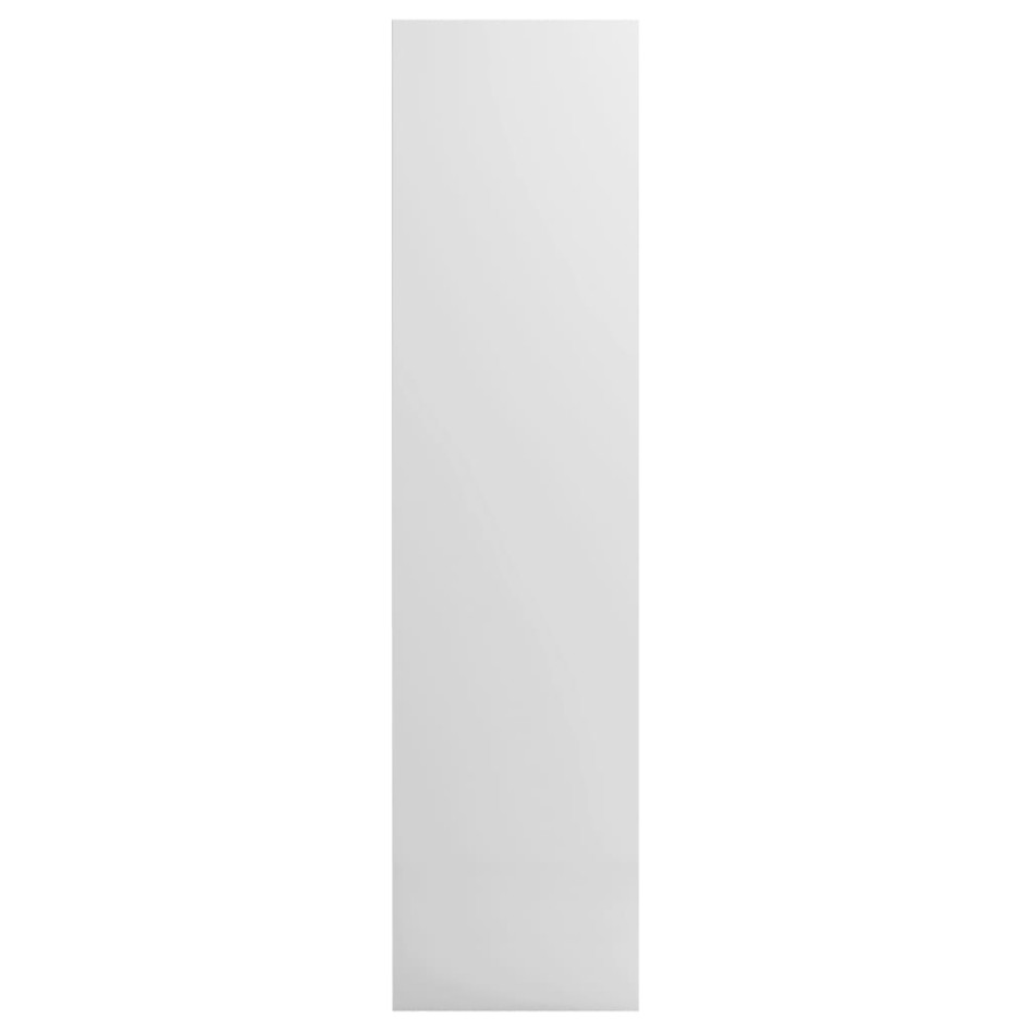 Armario de madera contrachapada blanco brillante 50x50x200