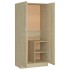 Armario de madera contrachapada color roble 82,5x51,5x180