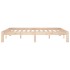 Estructura de cama de madera maciza de pino 140x190
