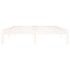 Estructura de cama madera maciza de pino blanca 140x200
