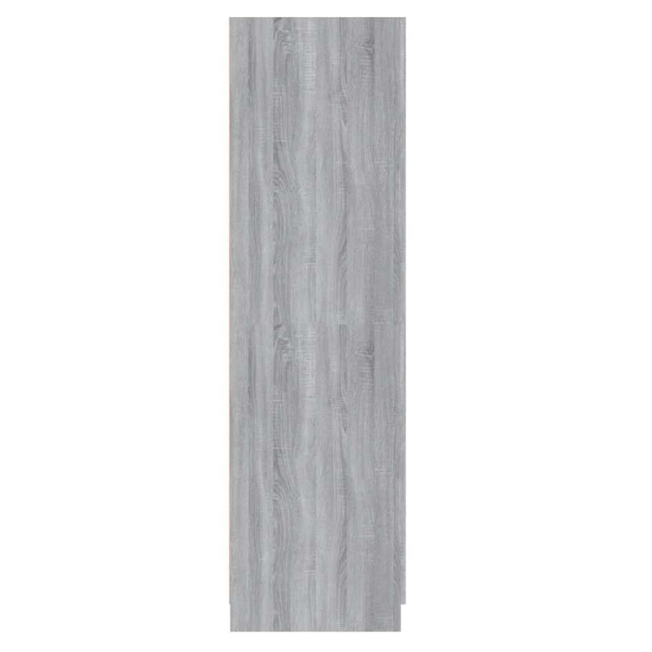 Armario madera contrachapada gris Sonoma 80x52x180