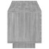 Mueble de TV con luces LED gris Sonoma 160x35x40