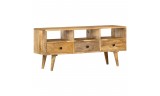 Mueble para TV de madera maciza mango, estilo industrial