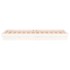 Estructura de cama con LED madera maciza blanca 75x190