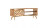 Mueble para TV de madera maciza de acacia, estilo vintage