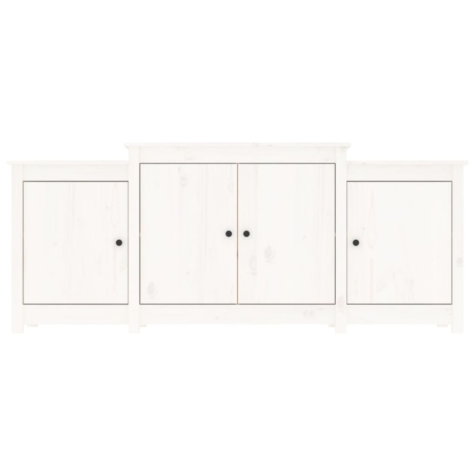 Aparador de madera maciza de pino blanco 164x37x68