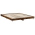 Estructura de cama madera de ingeniería roble ahumado