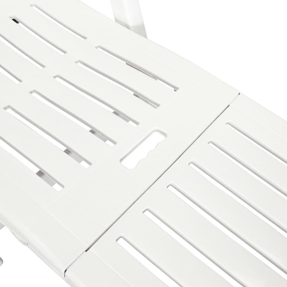 Tumbona con reposapiés plástico